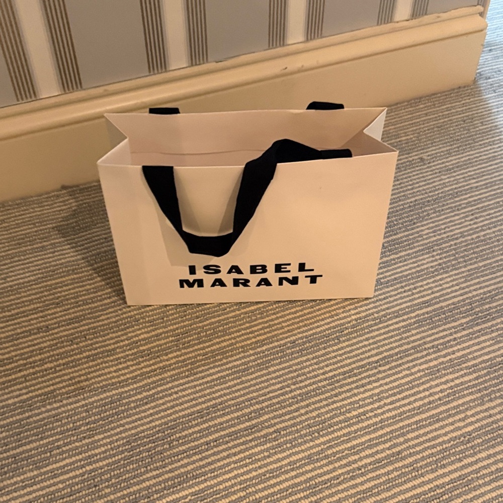 Isabel Marant Cream Tote with Black Handles